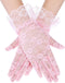 SATINIOR Ladies Lace Gloves for Women Tea Party Gloves Elegant Short Gloves Courtesy Gloves for Wedding Dinner Opera Parties...